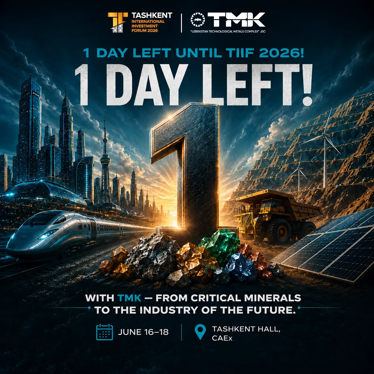  The Tashkent International Investment Forum kicks off tomorrow!