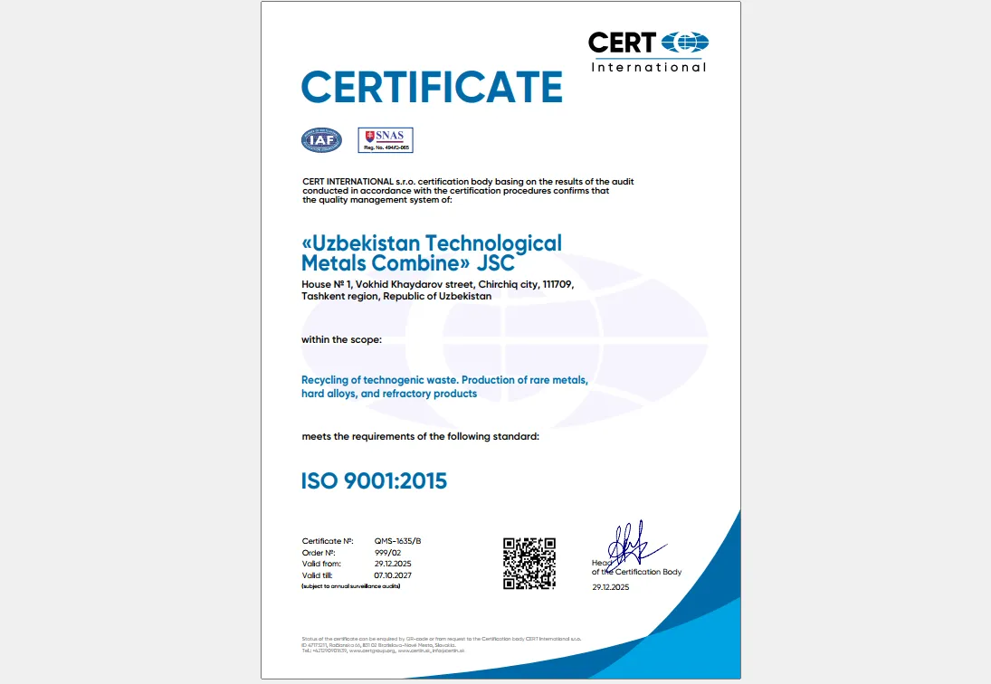 ISO 9001:2015